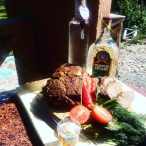 Оленина на мангале